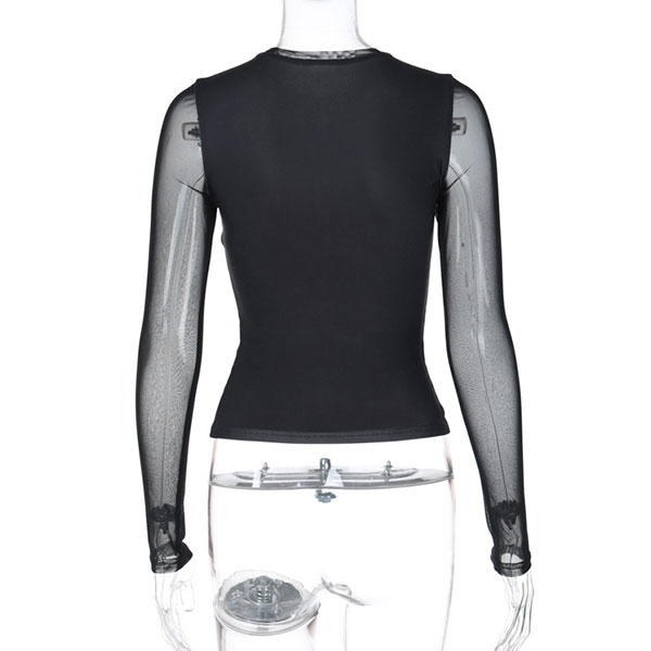 FLOWER SEETHROUGH CUTSEW