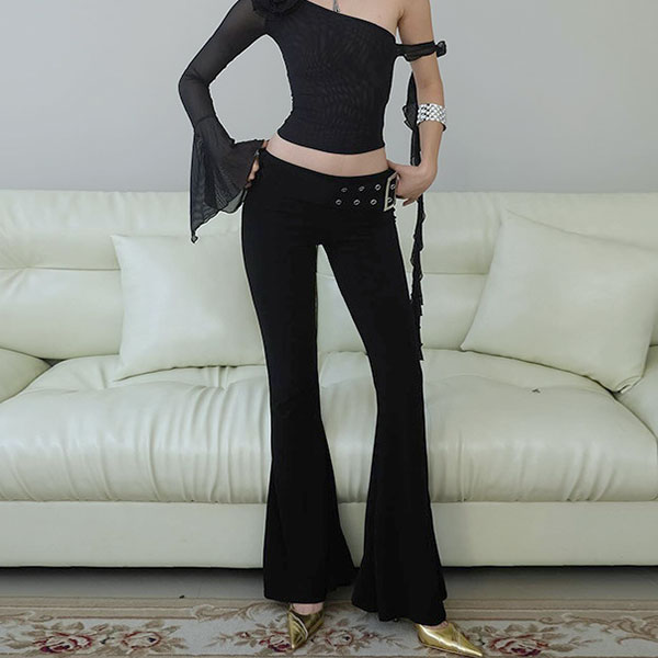 JERSEY FLARE PANTS