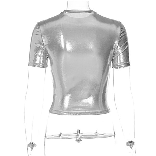 METALLIC TIGHT T-SHIRT