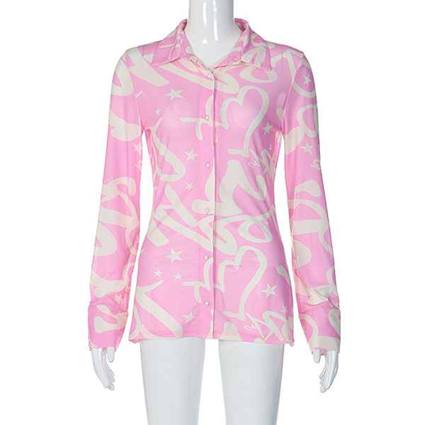PINK LETTER SHIRT