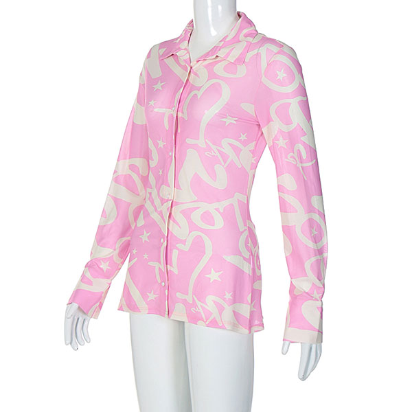 PINK LETTER SHIRT