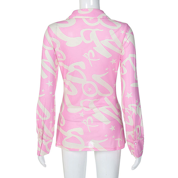 PINK LETTER SHIRT