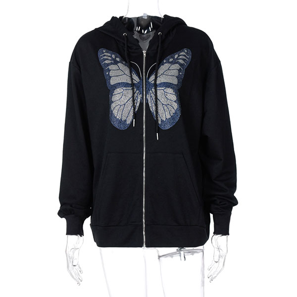 BUTTERFLY ZIP HOODIE