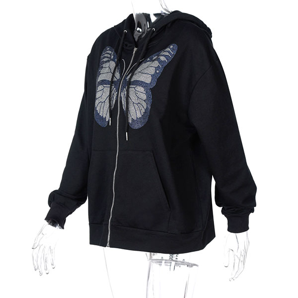 BUTTERFLY ZIP HOODIE