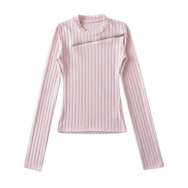 ZIP RIB KNIT