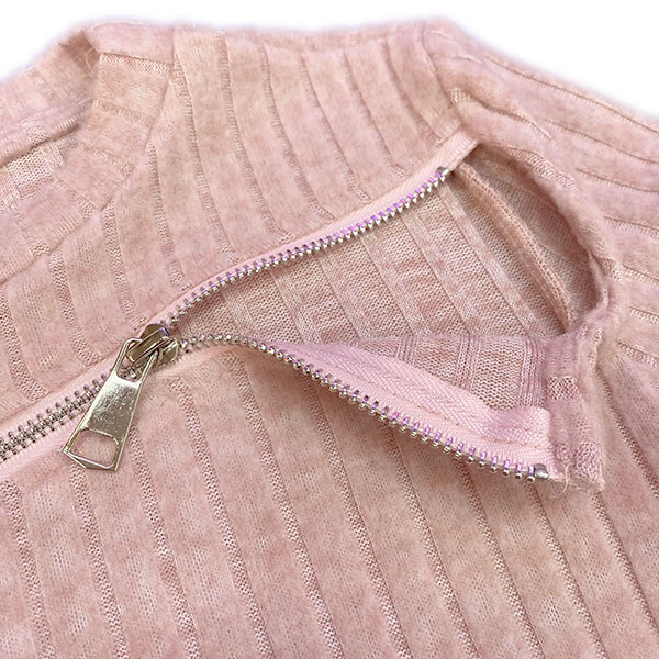 ZIP RIB KNIT