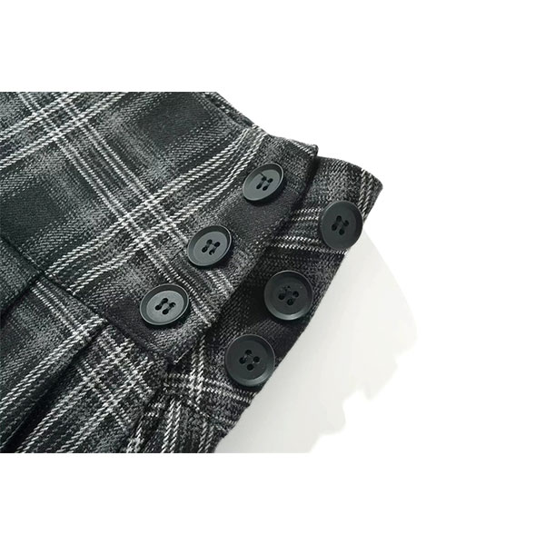 CHECK PLEATS SKIRT