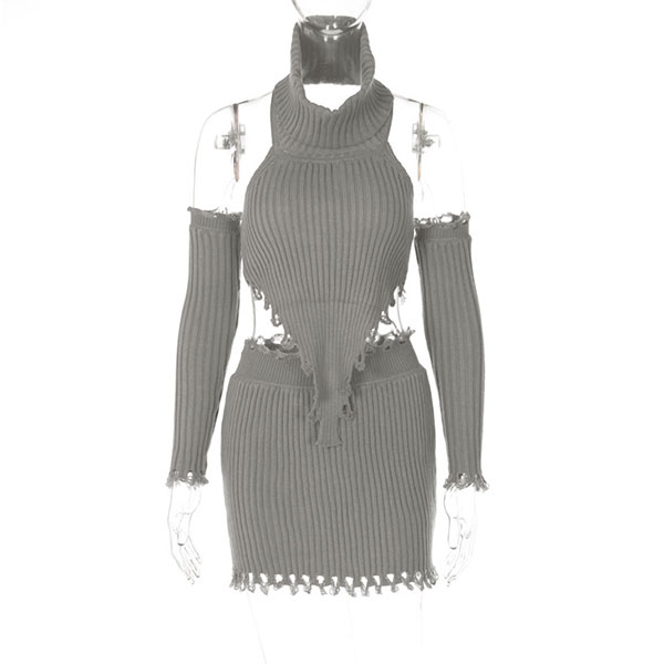 HOLLOW KNIT TWO PIECE