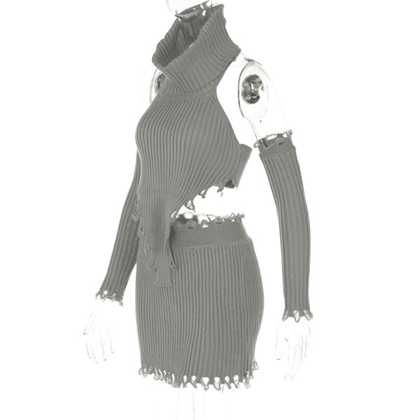 HOLLOW KNIT TWO PIECE
