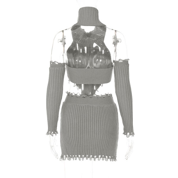 HOLLOW KNIT TWO PIECE