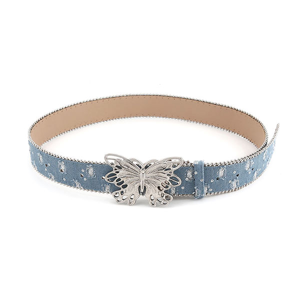 BUTTERFLY DENIM BELT