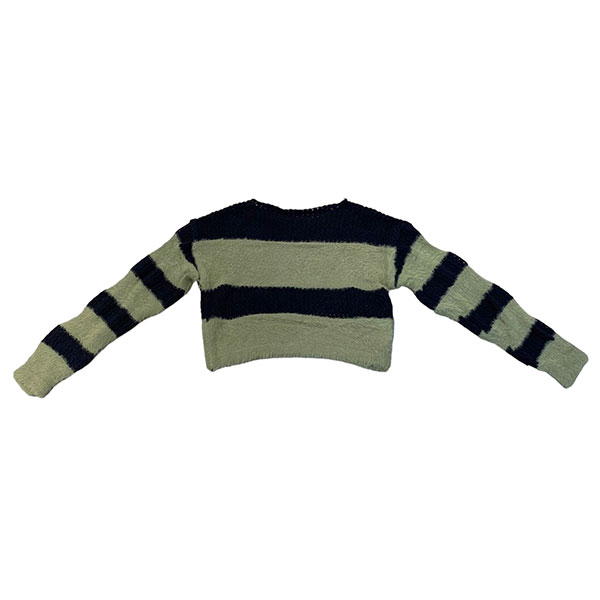 BORDER MOHAIR KNIT