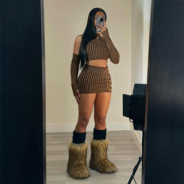 RIB KNIT 3PIECE