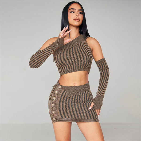 RIB KNIT 3PIECE