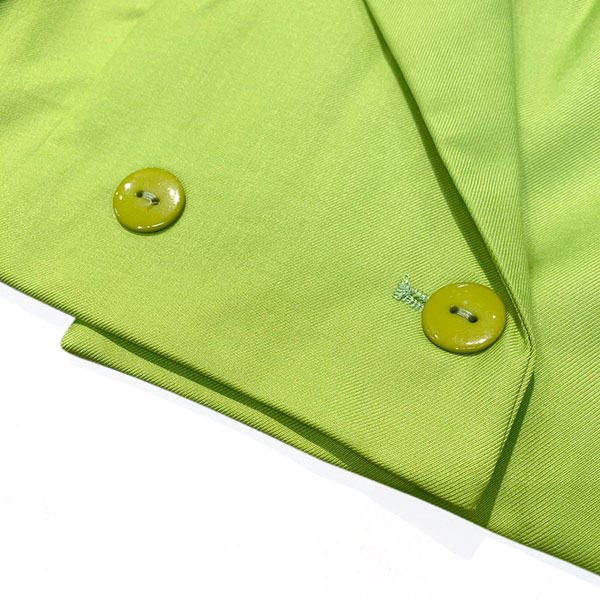 TWILL LAPEL CROPPED JACKET