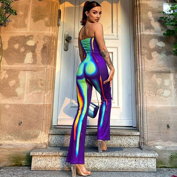 BODY PRINT JUMPSUIT