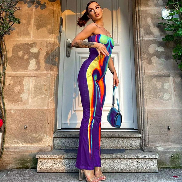 BODY PRINT JUMPSUIT