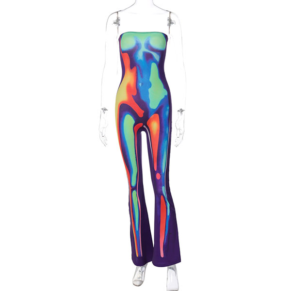 BODY PRINT JUMPSUIT