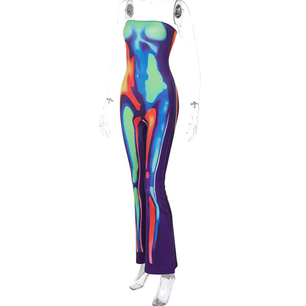 BODY PRINT JUMPSUIT