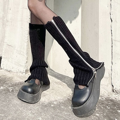 RIB ZIP LEG WARMER