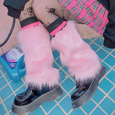 FUR LEG WARMER