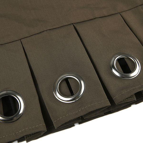 EYELET PLEATS SKIRT