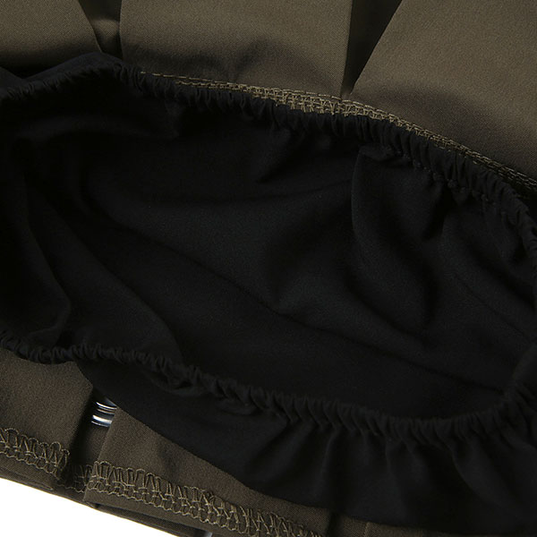 EYELET PLEATS SKIRT