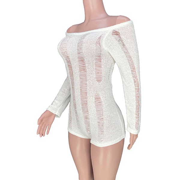 DAMAGE OPEN BACK ROMPERS