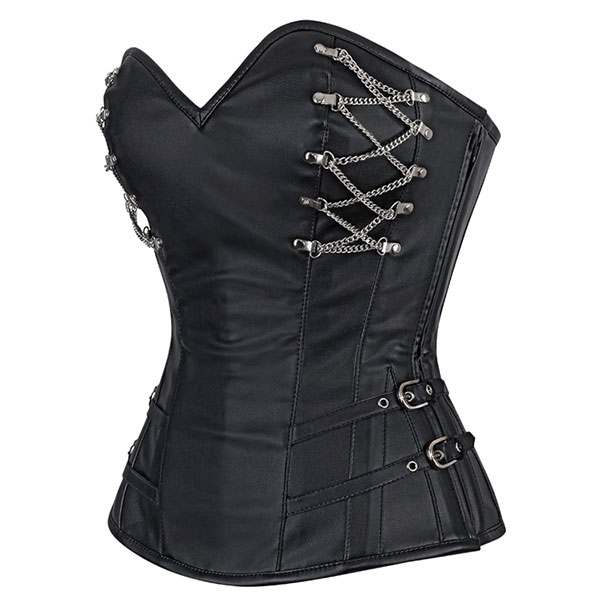 CHAIN LACE BUSTIER