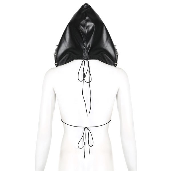STUDS HOOD BRA TOP