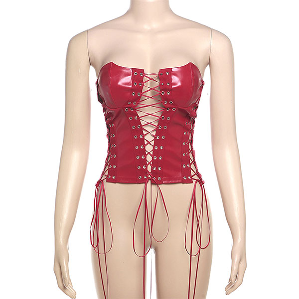 LACE UP BUSTIER