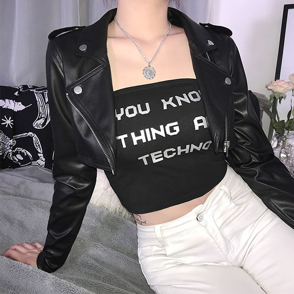 CROPPED RIDERS JACKET