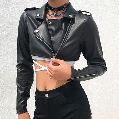 CROPPED RIDERS JACKET