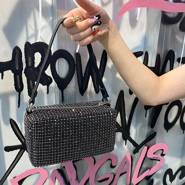 FULL STONE SHOULDER BAG