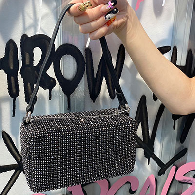 FULL STONE SHOULDER BAG
