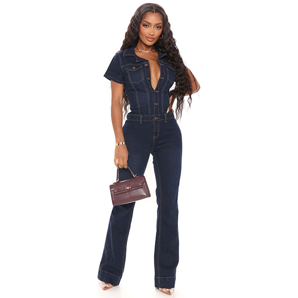 DENIM JUMP SUIT