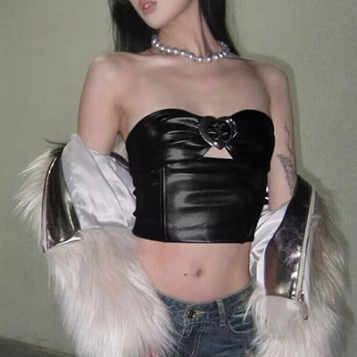 HEART BUCKLE TUBE TOP