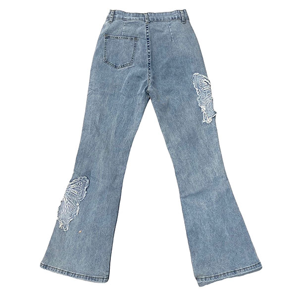 BUTTERFLY FLARE DENIM PANTS