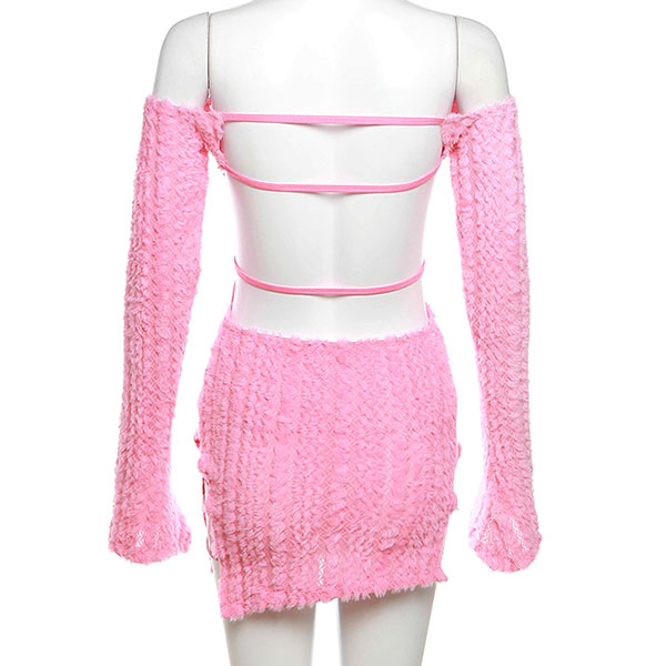 HOLLOW KNIT ONEPIECE