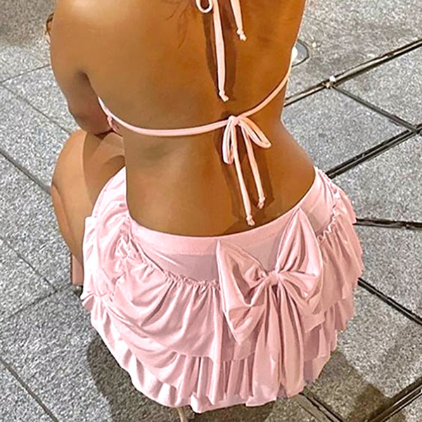 JERSEY FRILL SKIRT