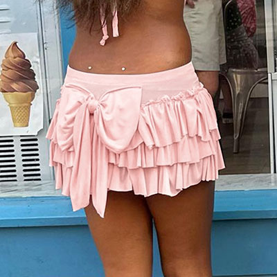 JERSEY FRILL SKIRT