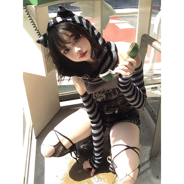 CAT BORDER KNIT