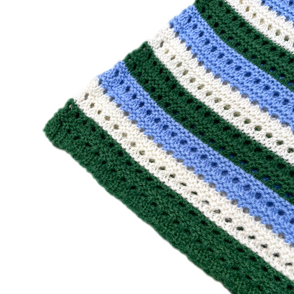BORDER KNIT ONEPIECE