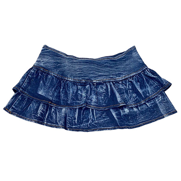 FRILL DENIM SKIRTS