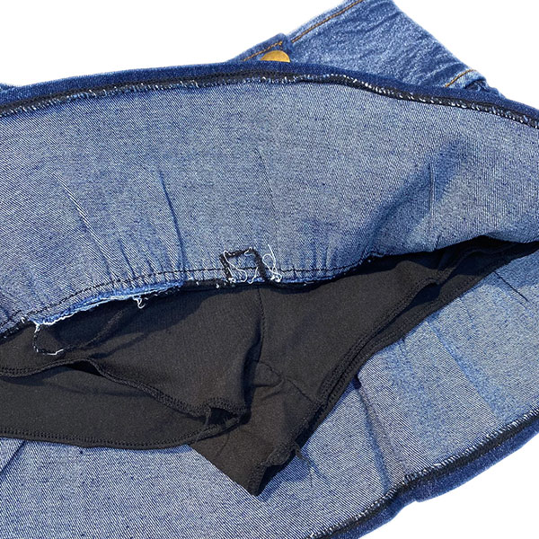 FRILL DENIM SKIRTS