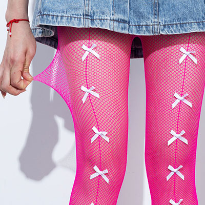RIBBON MESH TIGHTS