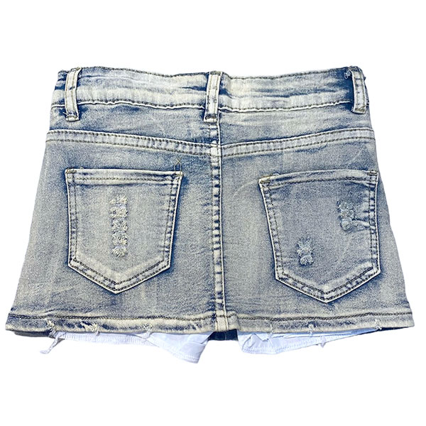 LOW WAIST DENIM MINI SKIRT