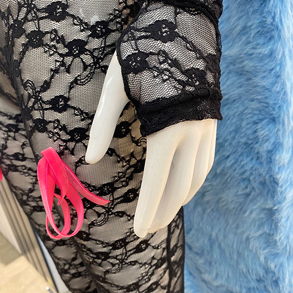LACE RIBBON JUMP SUIT
