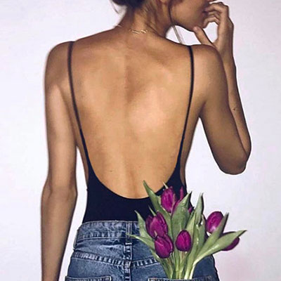 OPEN BACK BODYSUIT
