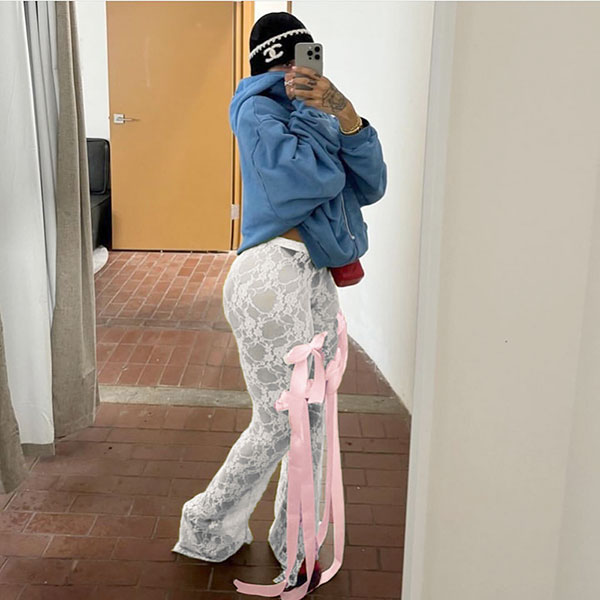 LACE RIBBON PANTS